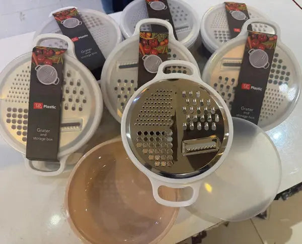 4-IN-1 Multi Grater with Case & Plastic Cover – Kitchen Slicer and Shredder image 1