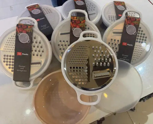 4-IN-1 Multi Grater with Case & Plastic Cover – Kitchen Slicer and Shredder image 1