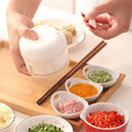 Compact Manual Food Chopper – Easy Pull String Vegetable & Garlic Cutter image 0