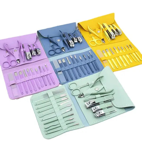 Premium 16-Piece Manicure Pedicure Set with Travel Case – Professional Nail Care Kit for Home & Travel image 1