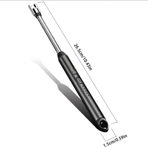 Rechargeable Electric Plasma Arc Lighter with Flexible Neck – Windproof & Flameless USB Lighter for Kitchen, Candles & Outdoor Use image 2
