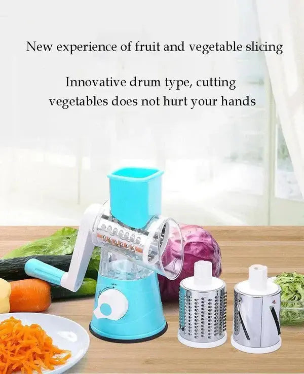 Effortless Vegetable Cutter Machine with Rotary Drum – Safe & Easy Slicing at Home image 0